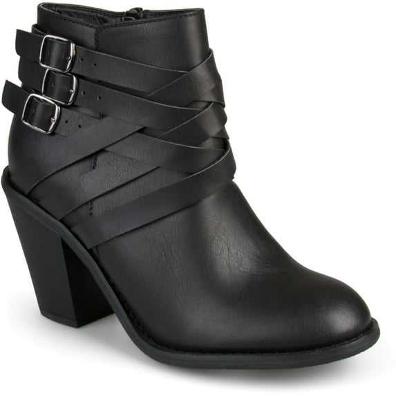 Women's Ankle Wide Width Multi Strap Boots