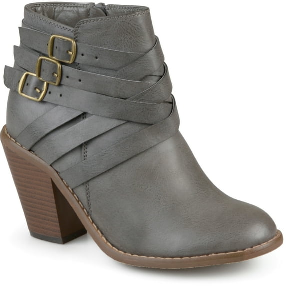 Women's Ankle Wide Width Multi Strap Boots