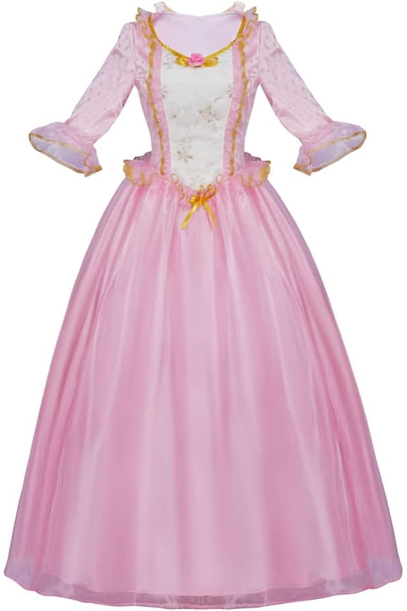 Women's Anneliese Pink Dress Adult Princess Dress Up Full Set