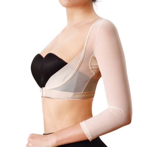 Women's Annette WL08BR WYOB Arm Sleeve Compression Garment (Beige L)