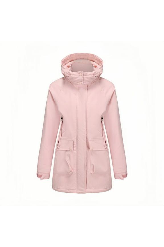 Women's Anorak Jacket Windproof Water- Hooded Coat for Outdoor Hiking Travel and Daily Wear