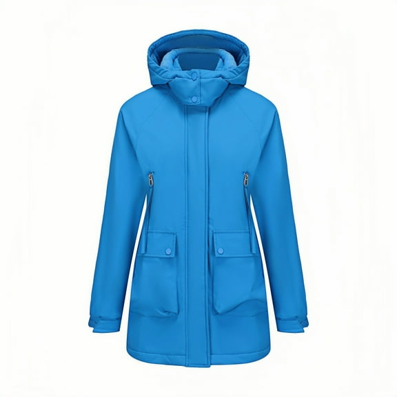 Women's Anorak Jacket Windproof Water- Hooded Coat for Outdoor Hiking Travel and Daily Wear