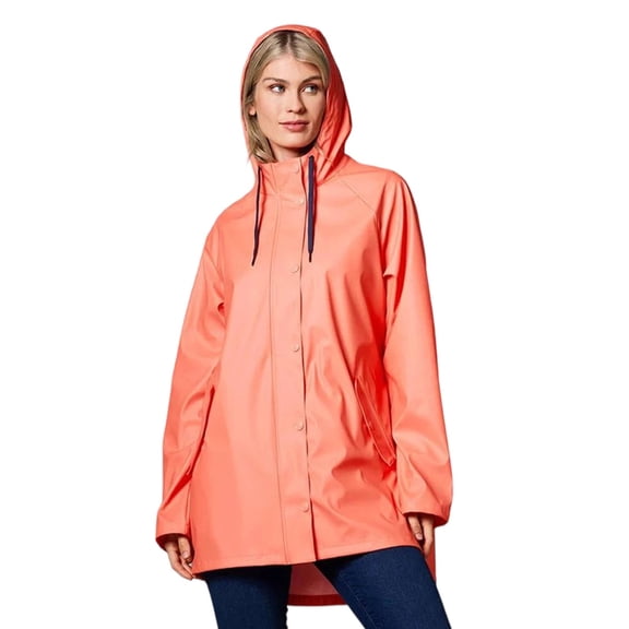 Women's Anorak Long Hooded Raincoat Lightweight Windbreaker for Outdoor Cycling All Seasons