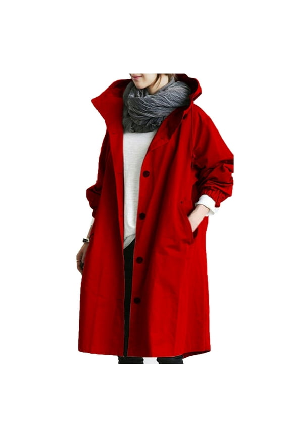 Women's Anoraks Clothing 2025!Loose Comfortable Hooded Coat Outwear Womens Elegant Windbreaker Wild Winter Women's Coat