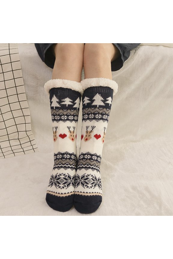 Women's Anti-Slip Fuzzy Socks, Ultra Plush Sherpa Lining for Unbeatable Winter Warmth US 6 to 11