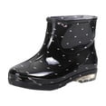 thumbnail image 1 of Women's Anti Slip Rain Boots with Spots Rainboots Water Shoes Short Tube Short Tube Rain Boots Waterproof Non Slip Rubber Shoes Comfort Rain Boots for Outdoor, 1 of 4