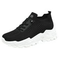 thumbnail image 1 of Women's Anti Slip Running Shoes Comfortable Breathable Solid Color Lace Up Sneakers Grey 41, 1 of 6