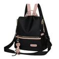 thumbnail image 1 of Women's Anti-Theft Travel Backpack with Hidden Back Pocket, Convertible One or Two Shoulder Strap Design for Secure Commuting and Day Trips - Black, 1 of 8