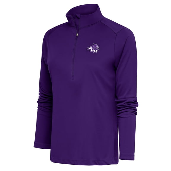 Women's Antigua  Abilene Christian University Wildcats Purple Tribute Half-Zip Top