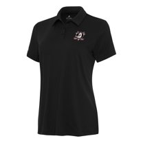 Women's Antigua Black Anaheim Ducks Reprocess Polo