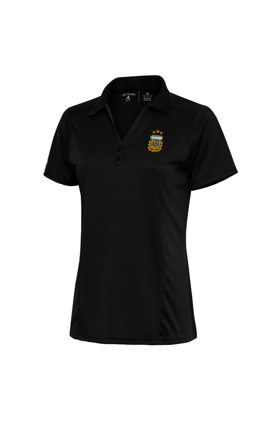 Women's Antigua Black Argentina National Team Tribute Polo