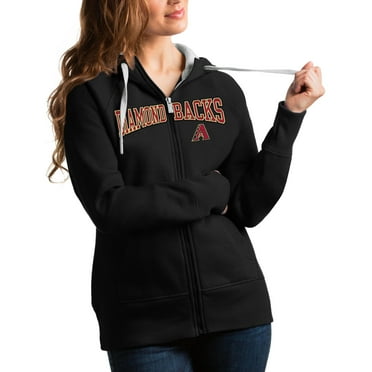Women's Antigua Black Arizona Diamondbacks Victory Pullover Sweatshirt ...