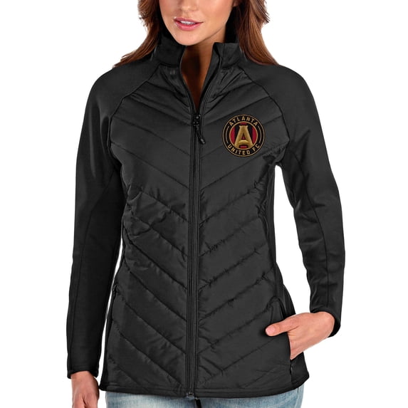 Women's Antigua Black Atlanta United FC Altitude Full-Zip Jacket