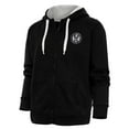 thumbnail image 1 of Women's Antigua Black Atlanta United FC Brushed Metallic Logo Victory Full-Zip Hoodie, 1 of 1