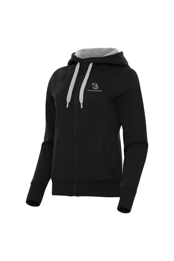 Women's-Antigua  Black Austin Dillon Victory Full-Zip Hoodie