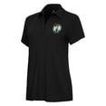 thumbnail image 1 of Women's Antigua Black Boston Celtics Era Polo, 1 of 1