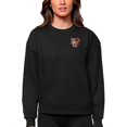 thumbnail image 1 of Women's Antigua Black Bowling Green St. Falcons Logo Victory Crewneck Pullover Sweatshirt, 1 of 1