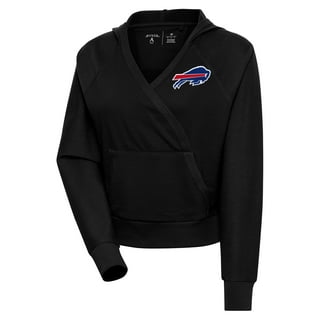 Buffalo Bills Antigua Reward Crewneck Pullover Sweatshirt - Heathered Royal