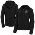thumbnail image 1 of Women's Antigua  Black Buffalo Sabres Contemporary Quarter-Zip Hoodie, 1 of 3