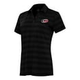 thumbnail image 1 of Women's Antigua Black Carolina Hurricanes Tunnel Polo, 1 of 1