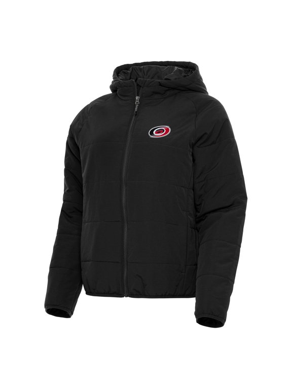 Women's Antigua Black Carolina Hurricanes Universe Full-Zip Puffer Jacket