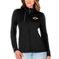 thumbnail image 1 of Women's Antigua Black/Charcoal Baltimore Ravens Generation Full-Zip Jacket, 1 of 1