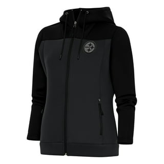 Women's G-III 4Her by Carl Banks Black Pittsburgh Steelers Field Goal Fleece  Full-Zip Jacket