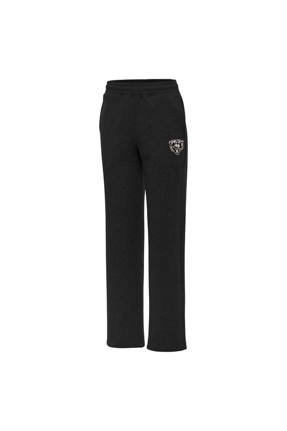 Women's Antigua Black Chicago Bears  Brushed Carbon Victory Sweatpants