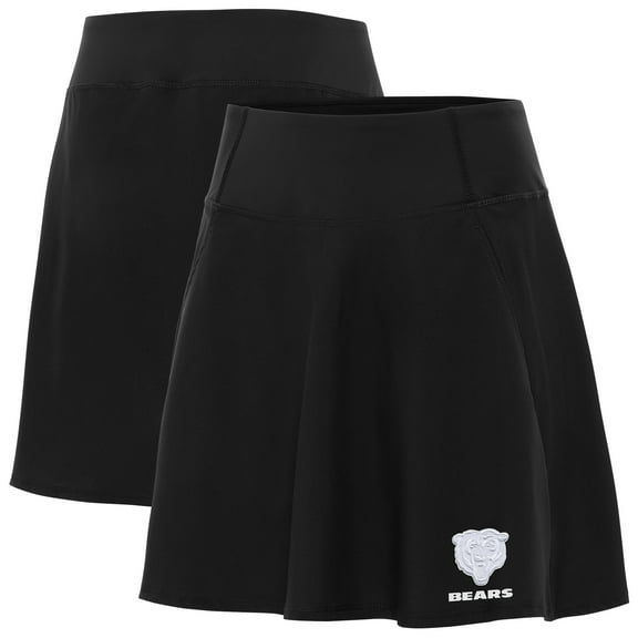 Women's Antigua Black Chicago Bears Chip Skort