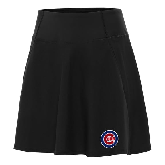 Women's Antigua Black Chicago Cubs Chip Skort
