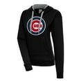 thumbnail image 1 of Women's Antigua  Black Chicago Cubs Victory Pullover Hoodie, 1 of 1