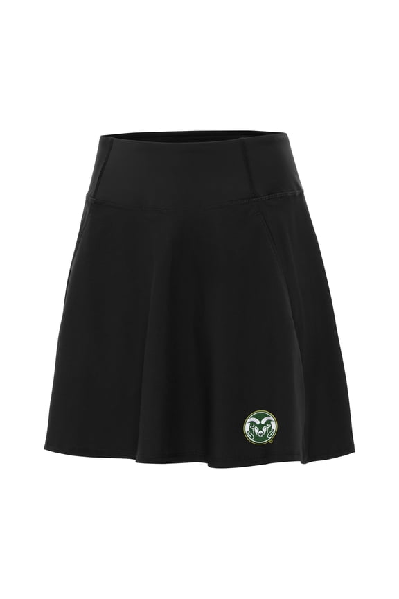 Women's Antigua Black Colorado State Rams Chip Skort