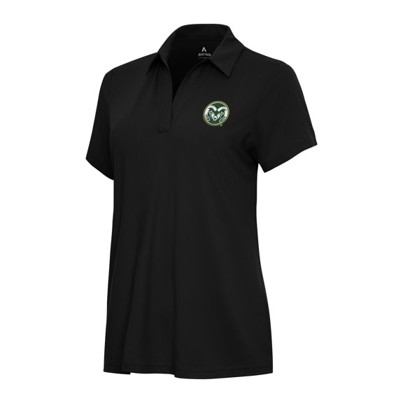 Women's Antigua Black Colorado State Rams Era Polo