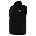 thumbnail image 1 of Women's Antigua  Black Columbus Blue Jackets Nostalgic Full-Zip Vest, 1 of 1