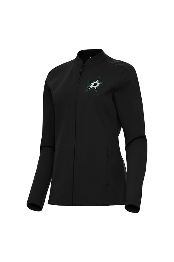 Women's Antigua  Black Dallas Stars Regard Full-Zip Jacket