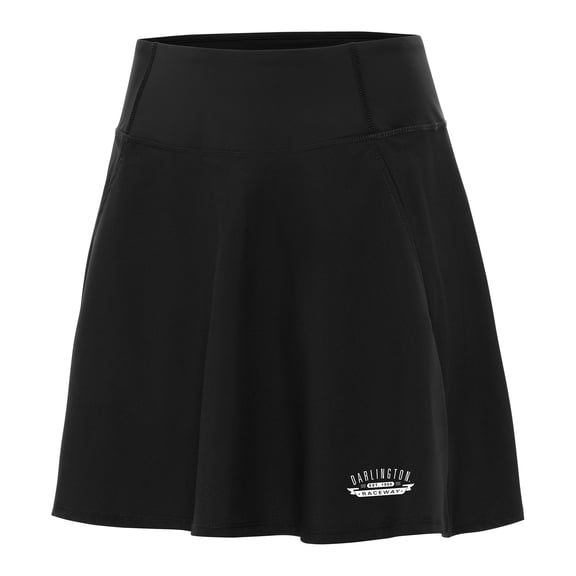 Women's-Antigua  Black Darlington Raceway Chip Skort