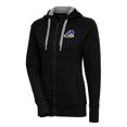 thumbnail image 1 of Women's Antigua Black Delaware Fightin' Blue Hens Victory Full-Zip Hoodie, 1 of 1