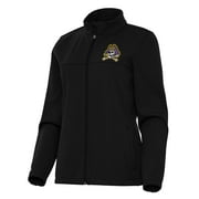 Womens Antigua Black ECU Pirates Links 2 Full-Zip Golf Jacket