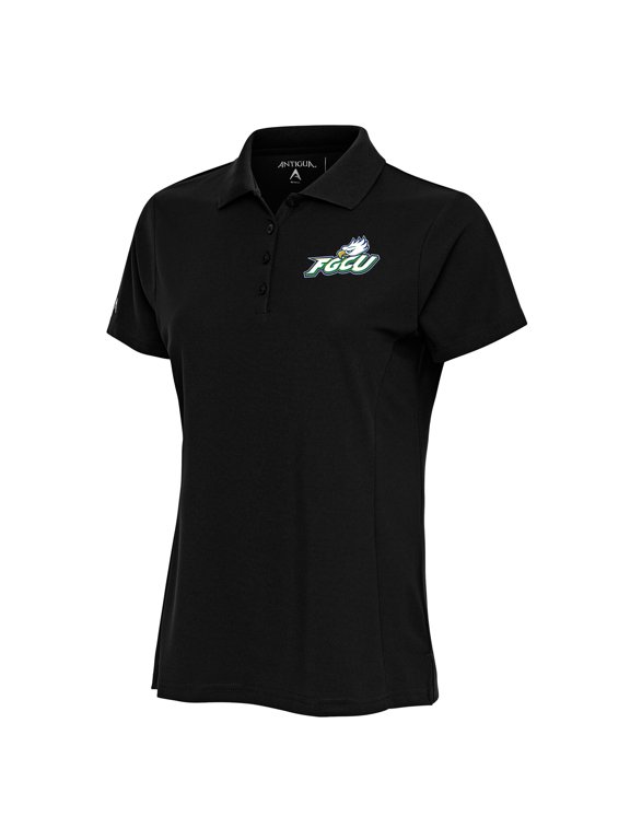 Women's Antigua Black Florida Gulf Coast Eagles Legacy Pique Polo