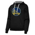thumbnail image 1 of Women's Antigua Black Golden State Warriors Victory Pullover Hoodie, 1 of 1