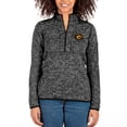thumbnail image 1 of Women's Antigua Black Grambling Tigers Fortune Half-Zip Pullover Jacket, 1 of 1