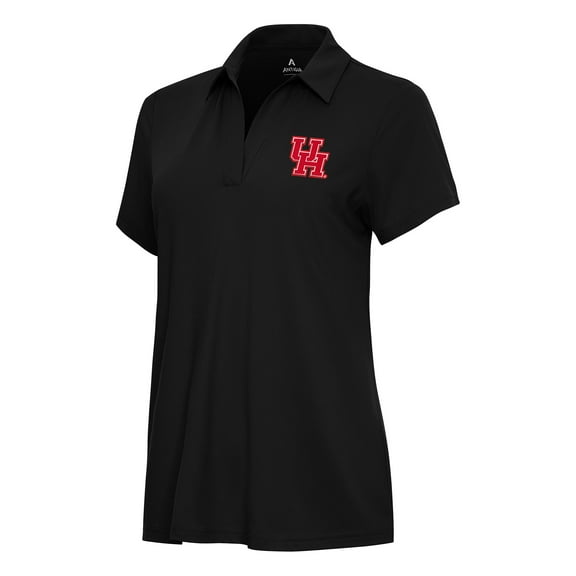 Women's Antigua Black Houston Cougars Era Polo