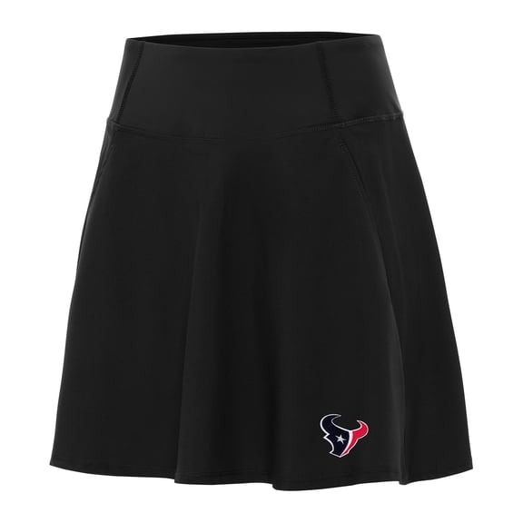 Women's Antigua Black Houston Texans Chip Skort