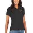 thumbnail image 1 of Women's Antigua Black Jacksonville Jaguars Legacy Pique Polo, 1 of 1