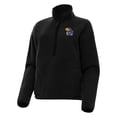 thumbnail image 1 of Women's Antigua Black Kansas Jayhawks Figure Half-Zip Pullover Sweatshirt, 1 of 1