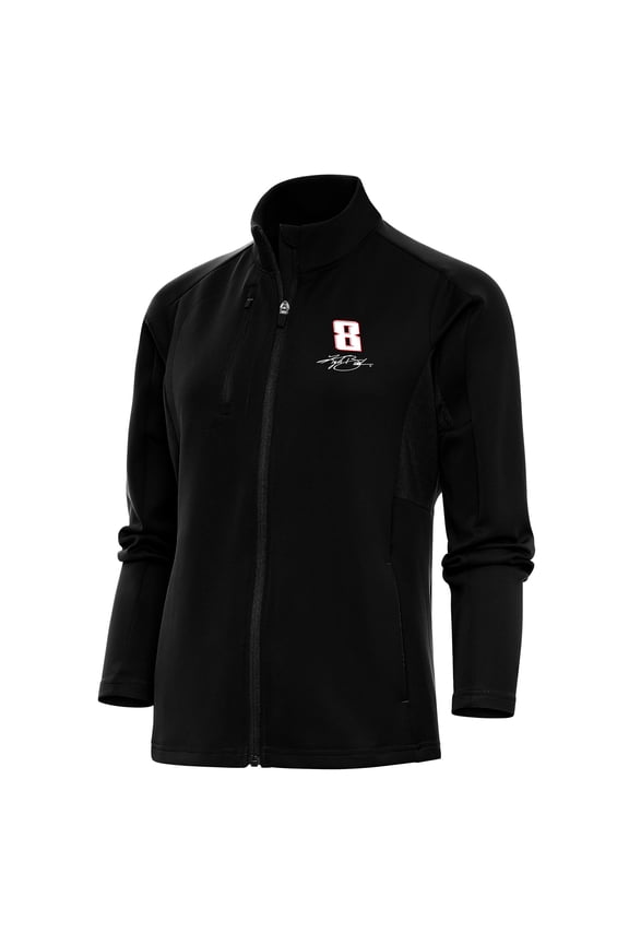 Women's Antigua Black Kyle Busch Generation Full-Zip Jacket