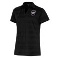 thumbnail image 1 of Women's Antigua Black LAFC Brushed Metallic Logo Compass Polo, 1 of 1
