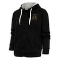thumbnail image 1 of Women's Antigua Black LAFC Logo Victory Full-Zip Hoodie, 1 of 1