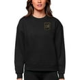 thumbnail image 1 of Women's Antigua Black LAFC Team Logo Victory Pullover Sweatshirt, 1 of 1