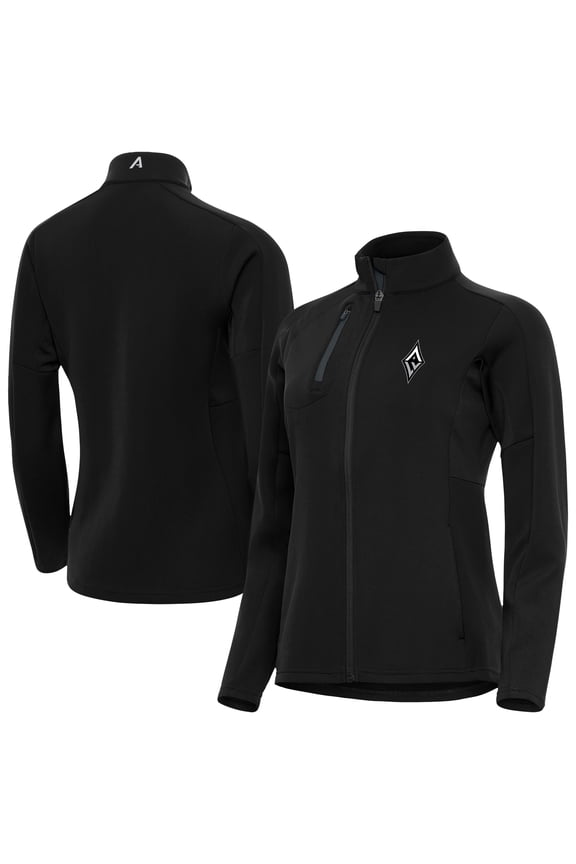 Women's Antigua Black Las Vegas Aces Generation Full-Zip Jacket